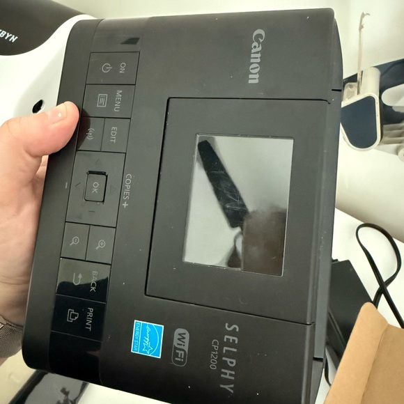 Canon 0599C001 Selphy CP1200 Black Wireless Color Photo Printer - Picture 3 of 12